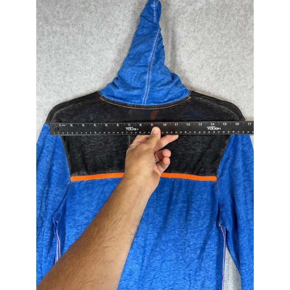 Buckle Hoodie Pullover Mens Small Lightweight Long Sleeve Shirt